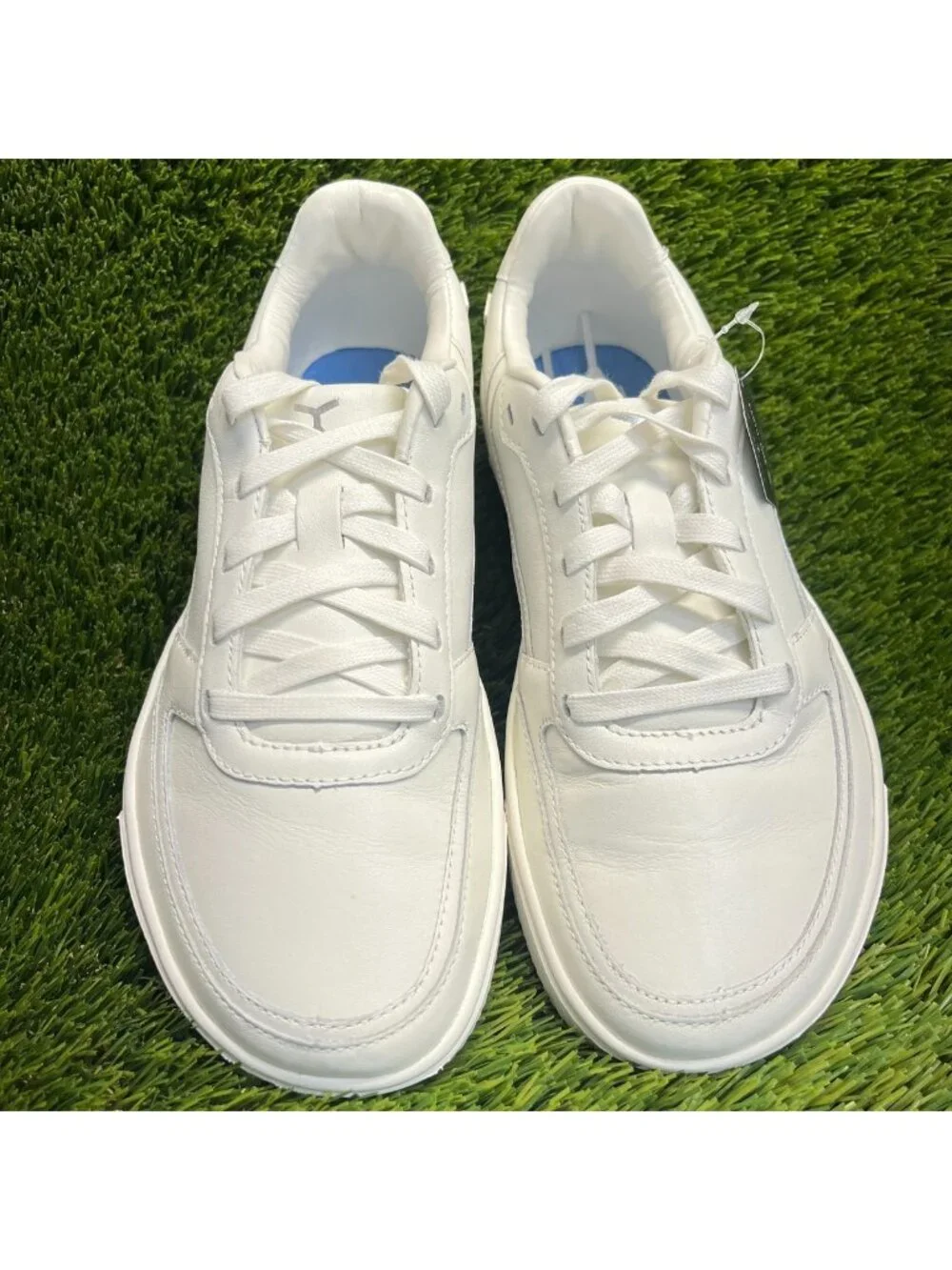 Flux Footwear Adapt Leather Trainer White Womens Size 9 Athletic Shoes Sneakers